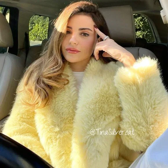 BLOGGER'S FAVE! Zara Faux Fur Coat NWT - Picture 12 of 17